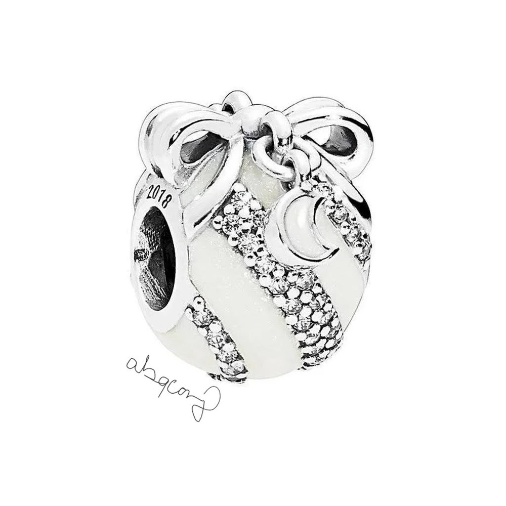 Pandora 2018 Black Friday Sterling Silver White Ornament Charm